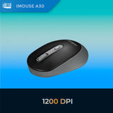 Adesso iMouse A30B Wireless Mouse with AI Copilot Shortcut Button (Bla