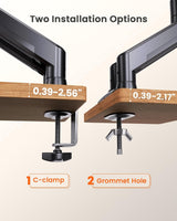ErGear Dual Monitor Mount, Two Arms for 17