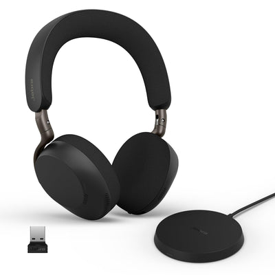 Jabra Evolve3 75 On-Ear Wireless Bluetooth Headset with Mic and Wirele