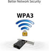 ASUS PCE-BE92BT WiFi 7 PCI-E Adapter with 2 External Antennas. Support