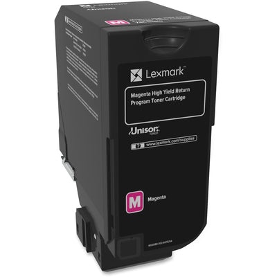Lexmark 74C1HM0 Magenta High Yield Toner Cartridge