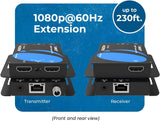 Rallonge HDMI OREI 4K sur Ethernet via CAT5/CAT6/CAT7, avec IR jusqu'à