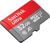 SanDisk 32GB Ultra microSDHC UHS-I Memory Card with Adapter - 120MB/s