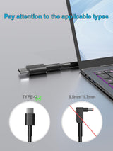 65W USB C Charger For Dell Latitude 7000 5000 3000 9000 7410 3500 3540