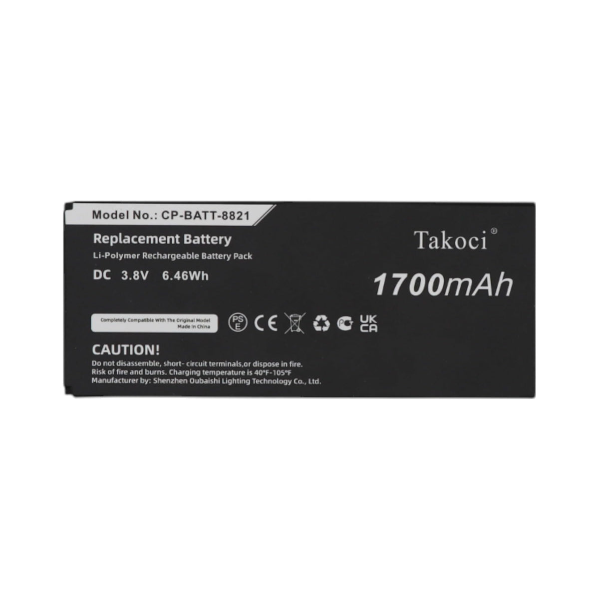 CP-8821 Replacement CP-BATT-8821 Battery for Cisco CP-8821-EX-K9-BUN C