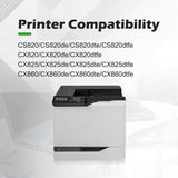LEXMARK PROGRAMME DE RETOUR TNR CX825 CX860 À RENDEMENT ÉLEVÉ CYAN