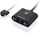 IOGear Commutateur Partage Périphériques 2x4 (GUS402) USB 2.0 Partage 2x4