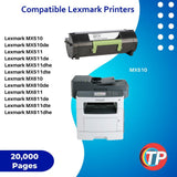 Lexmark Toner Retour PROG 601X HTE-CAPT