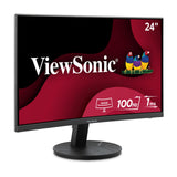 ViewSonic VA2416C 24 Inch Full HD 1080p Frameless Curved Monitor with