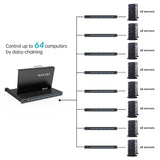 MT-VIKI® Rack Mount KVM Console, 8 Port KVM VGA Switch w/15.6'' LCD Mo