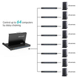 MT-VIKI® Rack Mount KVM Console, 8 Port KVM VGA Switch w/15.6'' LCD Mo
