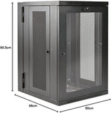 Tripp Lite 18U Wall Mount Rack Enclosure Server Cabinet, Hinged Back,