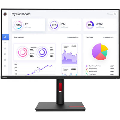 Lenovo ThinkVision T22i-30 21.5 Full HD WLED LCD Monitor - 16:9 - Rave