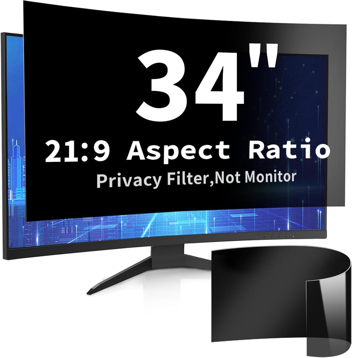 Targus Privacy Filter - Curved Monitor - 21:9 - 34
