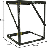 TRIPP LITE 12U Wall Mount Open Frame Rack Cabinet Heavy Duty Fixed