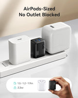 StarTech 30W USB-C Wall Charger, Portable GAN Charger with USB Power Delivery Fast Charging, GAN 5V/9V/15/20V PD, USB-C Charger, Black