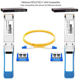 100 Mellanox Compatible 40GBASE-LR4 QSFP+
