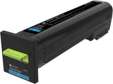 Lexmark 72K1XC0 CS820 Cyan Extra High Yield Toner