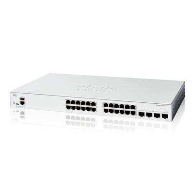 Cisco Catalyst 1200-24T-4G Smart Switch, 24 Port GE, 4x1GE SFP, Limite