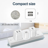 USB Charger Block, 2 Pack Dual Port USB Wall Plug 2.1A Power Adapter C