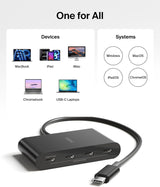 Belkin Connect USB-C to 4-Port USB-C 3.2 Gen2 Ports Hub, Multiport Ada