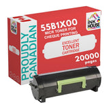 Best Remanufactured MICR Toner Cartridge 55B1X00 for use in Lexmark MS