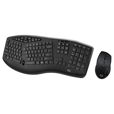 Adesso WKB-1600CB-FR Wireless Ergonomic Keyboard (Canadian French) & M