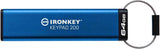 Kingston Ironkey Keypad 200 Clé USB cryptée 64 Go | Clavier alphanumérique |