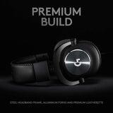 Logitech G Pro X Wired Gaming Headset: Blue VO!CE Detachable Boom Mic,