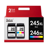 Valuetoner 245XL 246XL Ink Cartridge Combo Pack Replacement for Canon