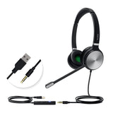 Yealink UH36 Casque filaire professionnel - Téléphone pour appels