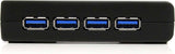 Concentrateur USB 3 ports StarTech avec adaptateur Ethernet Gigabit