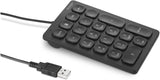 Clavier numérique filaire Kensington avec connexion USB prêt à l'emploi, 21 touc