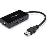 Adaptateur réseau Gigabit USB 3.0 StarTech.com avec hub 2 ports intégré