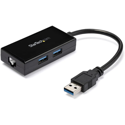 Adaptateur réseau Gigabit USB 3.0 StarTech.com avec hub 2 ports intégré