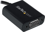 StarTech.com USB-C to VGA Adapter - Black - 1080p - Video Converter Fo