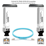 25GBASE-SR SFP28 Optical Transceiver Module Compatible with Fortinet F