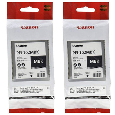 Canon Ink PFI-102MBK Pigment BLK 130ML 3 PK