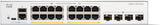 Cisco Catalyst 1300-16P-4X Managed Switch, 16 Port GE, PoE, 4x10GE SFP