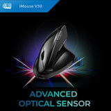 Adesso iMouse V30 Souris Verticale Ergonomique sans Fil Ajustable avec Cu