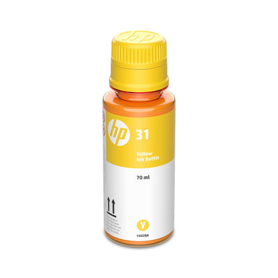 HP 31 Yellow Ink Bottle, 70ml (1VU28AN)