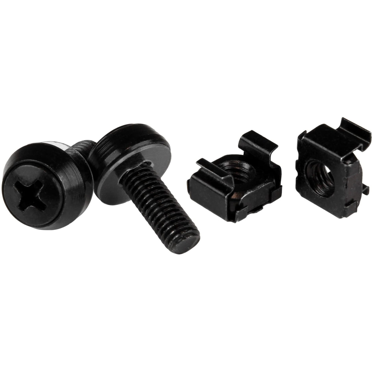 StarTech Vis et écrous cage M6, 100 unités, Noir