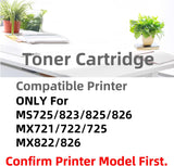 58D1X00 58D1X0E Toner Cartridge Black Replacement for Lexmark 58D1X00
