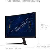 ViewSonic VX2418C 24 Inch 1080p 1ms 180Hz Curved Gaming Monitor with F