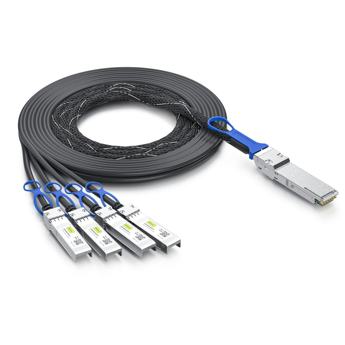 10Gtek 100G QSFP28 to 4X 25G SFP28 Breakout DAC Passive Direct Attach