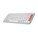 Logitech POP ICON Keys Clavier sans fil Bluetooth - Blanc cassé et Orange