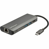 Adaptateur multiport USB-C StarTech avec dongle USB-C vers USB-A intégré, deux ports HDMI (4K30HZ/108060HZ), 3 ports USB-A, mini station d'accueil pour ordinateur portable, station d'accueil de voyage, 1.