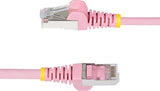 StarTech.com 6ft Pink CAT6a Ethernet Cable, Snagless RJ45, 10GbE, 100W