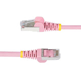 StarTech.com 5ft Pink CAT6a Ethernet Cable, Snagless RJ45, 10GbE, 100W