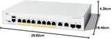 Cisco Catalyst 1300-8P-E-2G Managed Switch, 8 Port GE, PoE, Ext PS, 2x